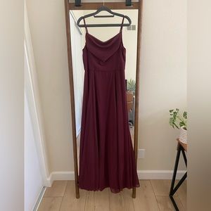 DB Studio cowl neck bridesmaids dress